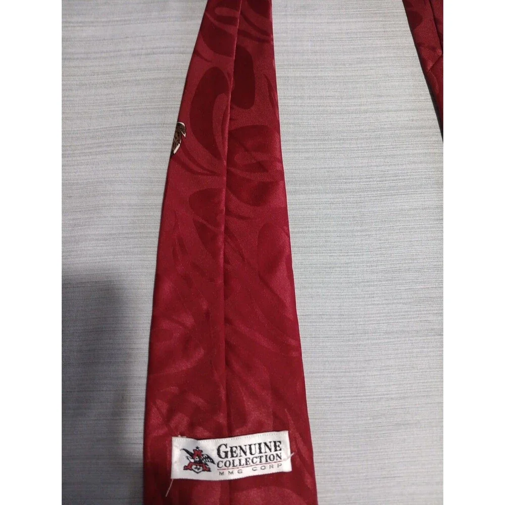 Vintage Red Bud Light Tie Budweiser I Love You Man Fishing Beer 58x4